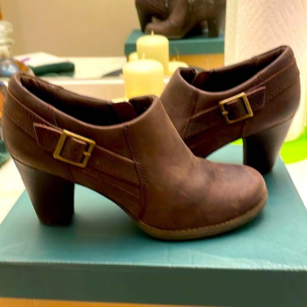 Clarks Brown Loafers Slip-Ons